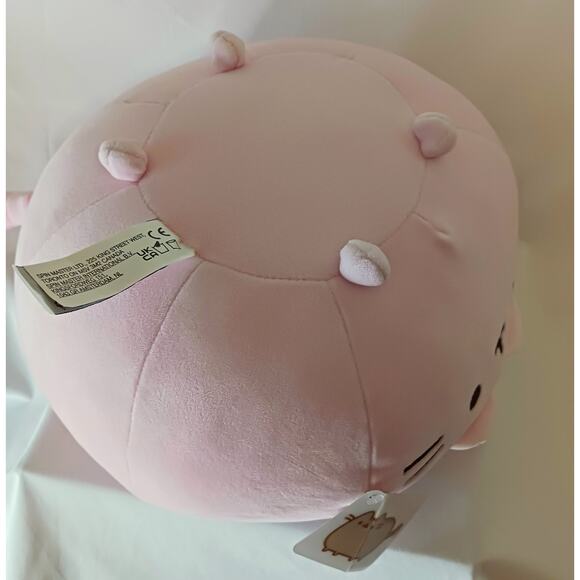 Gund NWT Pusheen Round Pink 11 inch Cat Squisheen Brand New - Picture 4 of 5